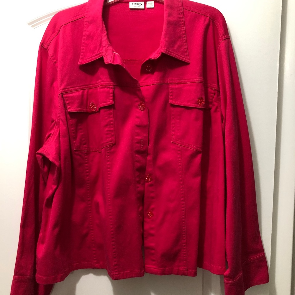 Cato Hot Pink Cotton Jacket